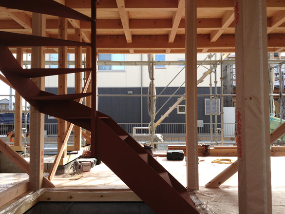 上棟しました。